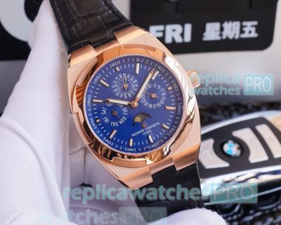 Swiss Replica Vacheron Constantin Overseas Blue Moonphase Face Watch